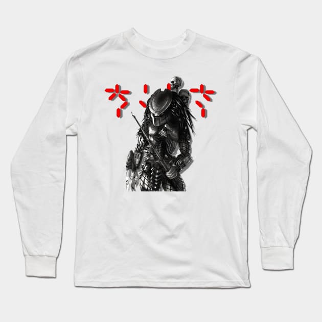 Predator Countdown Long Sleeve T-Shirt by MrPhilFox